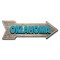 Signmission Oklahoma Arrow Decal Funny Home Decor 18in Wide D-A-999696 - alternate 1
